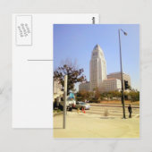 Los Angeles City Hall Postkarte (Vorne/Hinten)