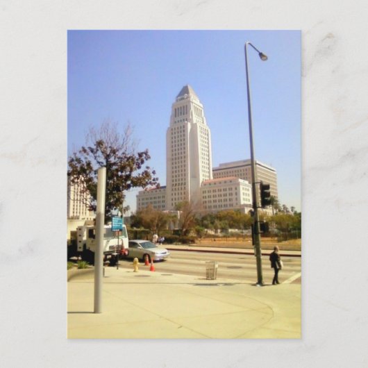 Los Angeles City Hall Postkarte (Vorderseite)