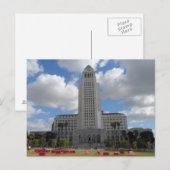 Los Angeles City Hall Postkarte (Vorne/Hinten)