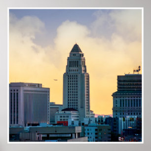 Los Angeles City Hall Wandkunst Druck Fotografie Poster
