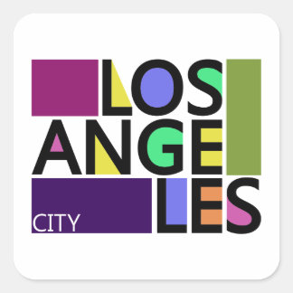 Los Angeles City Modern Typografy Stickers