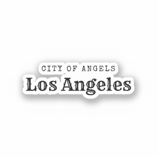 Los Angeles City of Angels Aufkleber (Vorderseite)