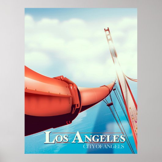 Los Angeles "City of Angels" Feriposter. Poster (Vorne)