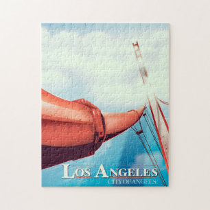 Los Angeles "City of Angels" Feriposter. Puzzle