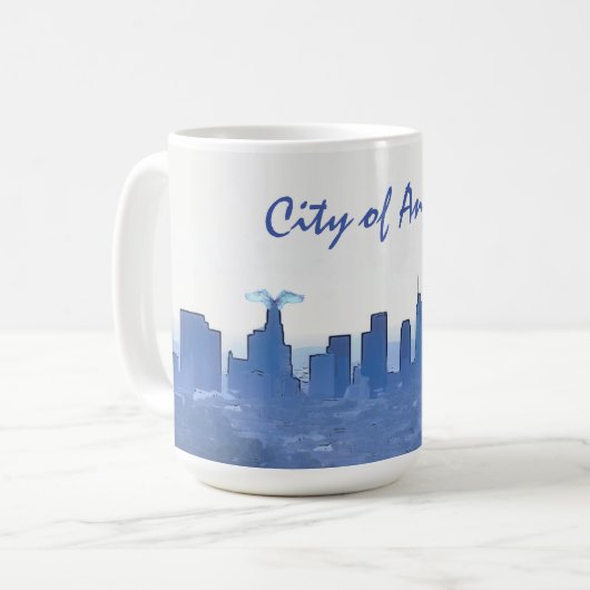 Los Angeles City Scape City Angels Tasse (Vorderseite Links)