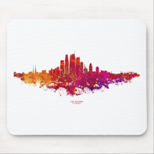 Los Angeles City Skyline Colorful Mousepad