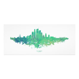 Los Angeles City Skyline - Minze Green Fotodruck