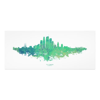 Los Angeles City Skyline - Minze Green Fotodruck