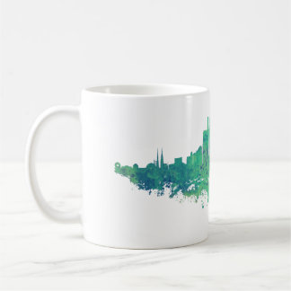 Los Angeles City Skyline - Minze Green Kaffeetasse