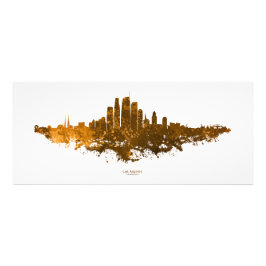 Los Angeles City Skyline - Orange Fotodruck
