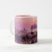 Los Angeles City Skyline Sunset Tasse (Vorderseite Links)
