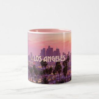 Los Angeles City Skyline Sunset Tasse