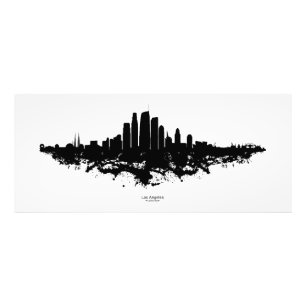 Los Angeles City Skyline Watercolor Fotodruck