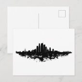 Los Angeles City Skyline Watercolor Postkarte (Vorne/Hinten)