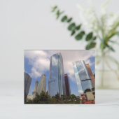 Los Angeles Cityscape Postkarte (Stehend Vorderseite)