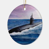 Los Angeles Class Submarine Keramik Ornament (Links)