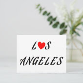 Los Angeles Coeur Postkarte (Stehend Vorderseite)