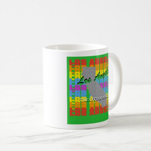 Los Angeles coffee mug  Kaffeetasse (VorderseiteRechts)