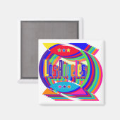Los Angeles Color Combo 2 Magnet (Vorderseite/Rückseite)