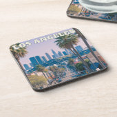 Los Angeles Cork Untersetzer - Kalifornien Reisen (Linke Seite)