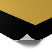 Los Angeles Dark Gold City Map Poster (Ecke)