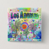 Los Angeles Deep Dream Button (Vorderseite)