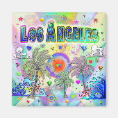 Los Angeles Deep Dream Magnet (Vorne)
