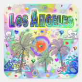 Los Angeles Deep Dream Sticker (Vorderseite)