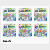 Los Angeles Deep Dream Sticker (Blatt)