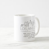Los Angeles | Designated City Skyline Custom Sloga Kaffeetasse (VorderseiteRechts)