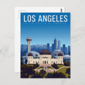Los Angeles Dreamscape Skyline Postkarte (Vorne/Hinten)