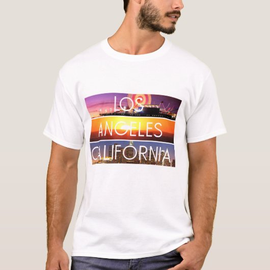 Los Angeles-Druckentwurf T-Shirt (Vorderseite)