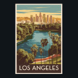 Los Angeles Echo Park Treviso - The Restaurant Vin Poster<br><div class="desc">Los Angeles Retrovektor Vektor Reise Design. Los Angeles ist eine Stadt in Südkalifornien und das Zentrum der Film- und Fernsehindustrie des Landes.</div>