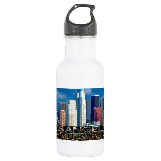 Los Angeles Edelstahlflasche (Vorderseite)