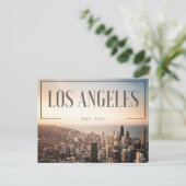 Los Angeles - Est 1781 Postkarte (Stehend Vorderseite)