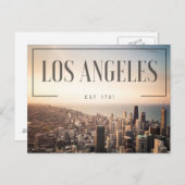 Los Angeles - Est 1781 Postkarte (Vorne/Hinten)