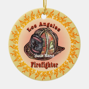 Los Angeles Feuerwehrschmuck Keramik Ornament