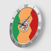 Los Angeles flag Große Wanduhr (Winkel)