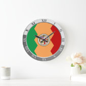 Los Angeles flag Große Wanduhr (Zuhause)
