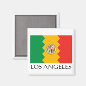 Los Angeles Flag Magnet (Vorderseite/Rückseite)