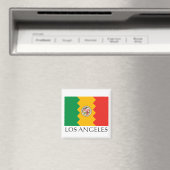 Los Angeles Flag Magnet (In Situ (Geschirrspüler))