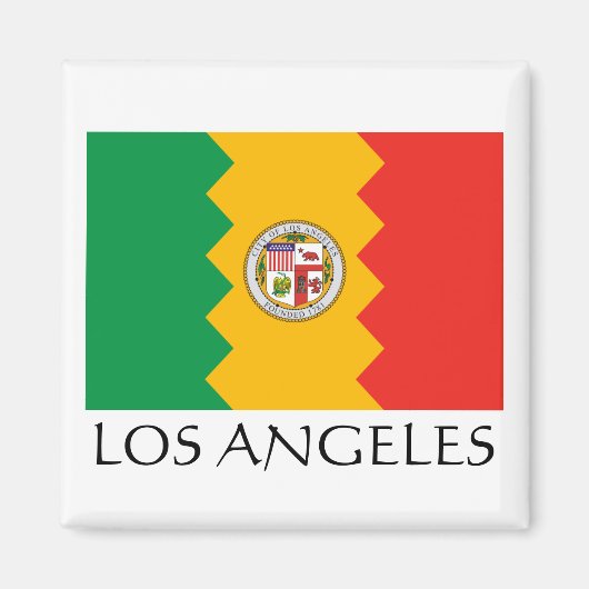 Los Angeles Flag Magnet (Vorne)