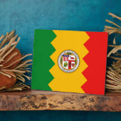 Los Angeles Flag Plaque Fotoplatte (Seite)