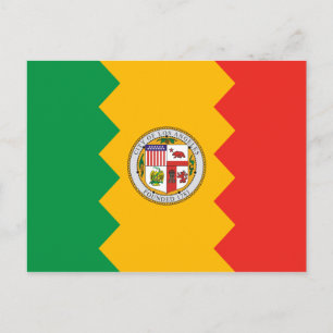 Los Angeles Flag Postkarte