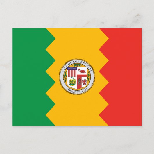 Los Angeles Flag Postkarte (Vorderseite)