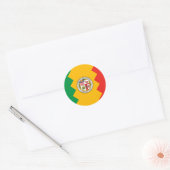 Los Angeles Flag Runder Aufkleber (Umschlag)