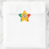 Los Angeles Flag Stern-Aufkleber (Tasche)