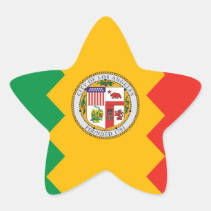 Los Angeles Flag Stern-Aufkleber