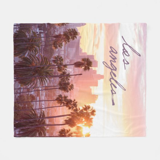 Los Angeles Fleecedecke (Vorderseite (Horizontal))