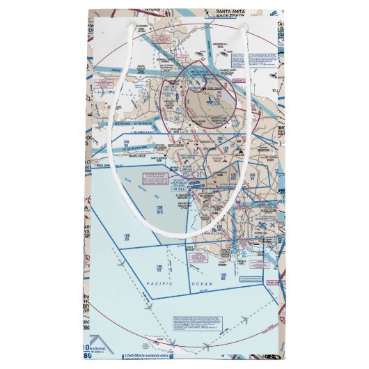 Los Angeles Flyway Chart Kleine Geschenktüte (Vorderseite)
